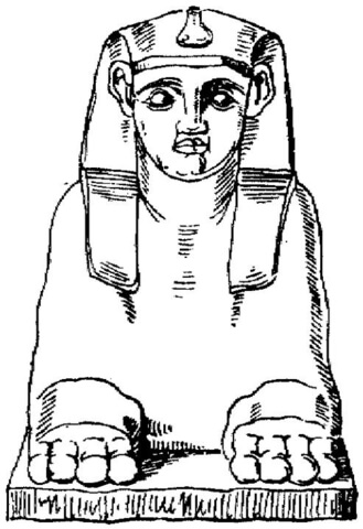 Egyptian Sculpture  Coloring Page